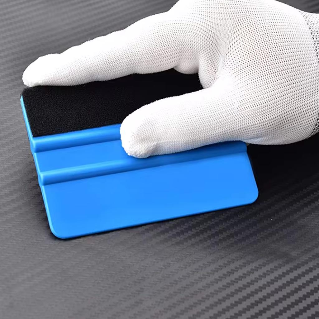 Plastic Car Film Application Squeegee 10x7 cm - Perfect for Car Wash, Seam Filling, and Advertising.