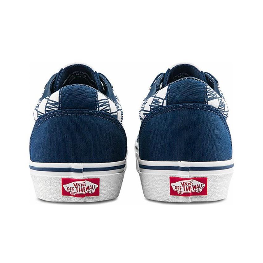 Vans Ward Low Top Skate-Schuhe Unisex Sneaker Blau Weiß VN0A5HTSLKZ