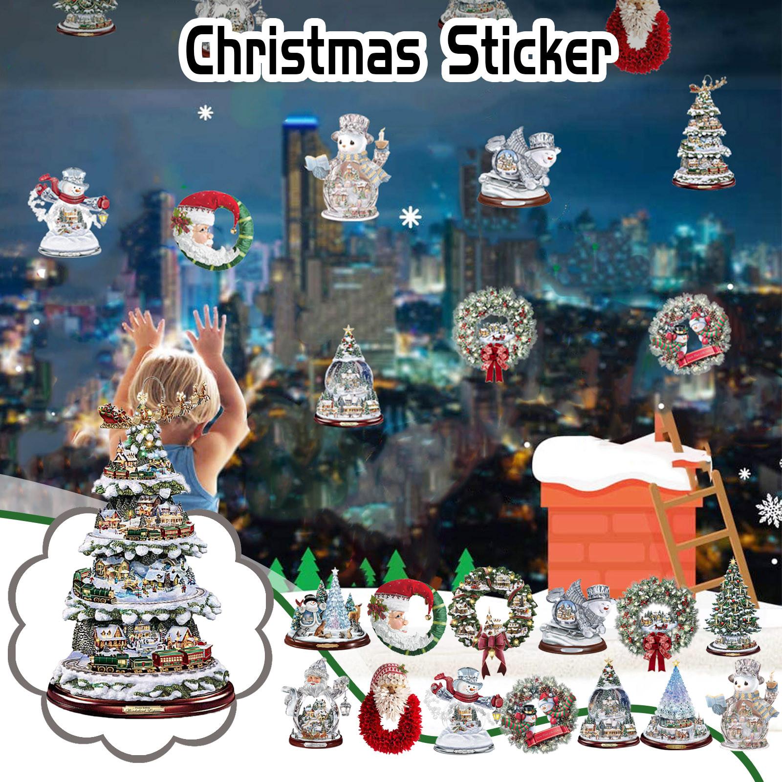 

Christmas Decorations Window Clings Holiday Window Sticker Decoration Glass Sticker