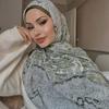 Silk Scarves Women  Hijab Scarf Floral Foulard Femme Shawls Wraps Silk Bandana Head Scarf Hijab Beach Poncho