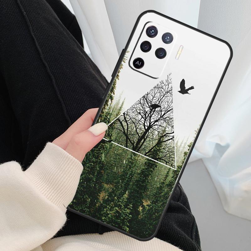 NATURE WOOD PRINTS Case For Oppo A40 A60 A80 A5 Pro A15 A16 A17 A57 A77 A94 A74 A54 A76 A96 A18 A38 A58 A78 A98