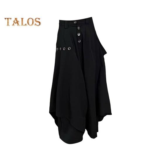 Muži Kalhoty Nepravidelný Japonský styl Volné Culottes Zip Knoflíček Lízačka Model Ukázka Kostým Dovolená Práce Denní nošení Kalhoty
