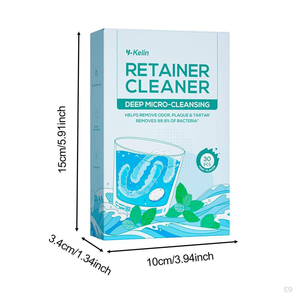 30 Pieces Denture Cleaner Tablet Cleaning Tool False Tooth Sakura flavor