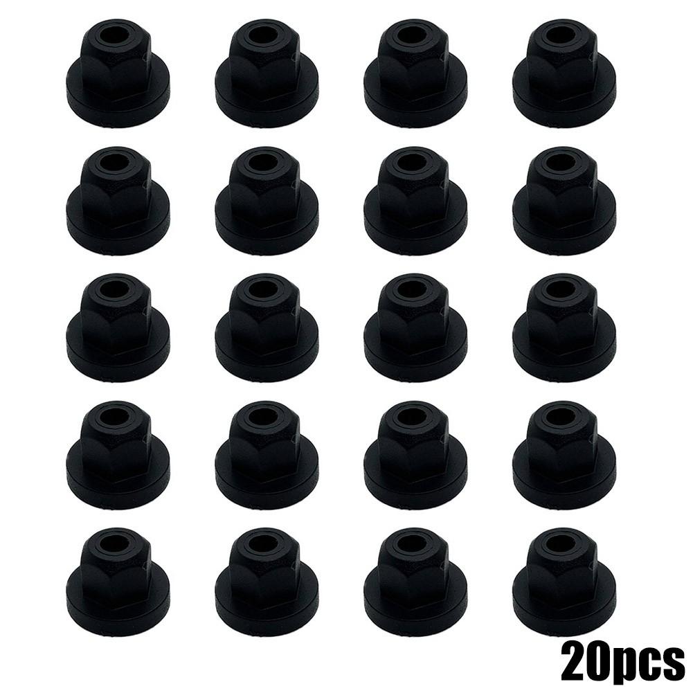 Plastic Nut 20pcs/Set 4.5mm Hole BlackNylon E36 E39