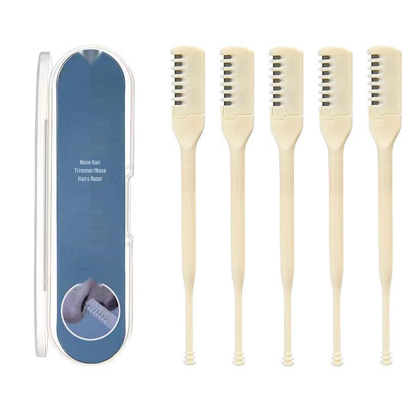 Men's Double-Sided Manual Nose Hair Trimmer - Safe, Easy-to-Clean Nose Hair Razor