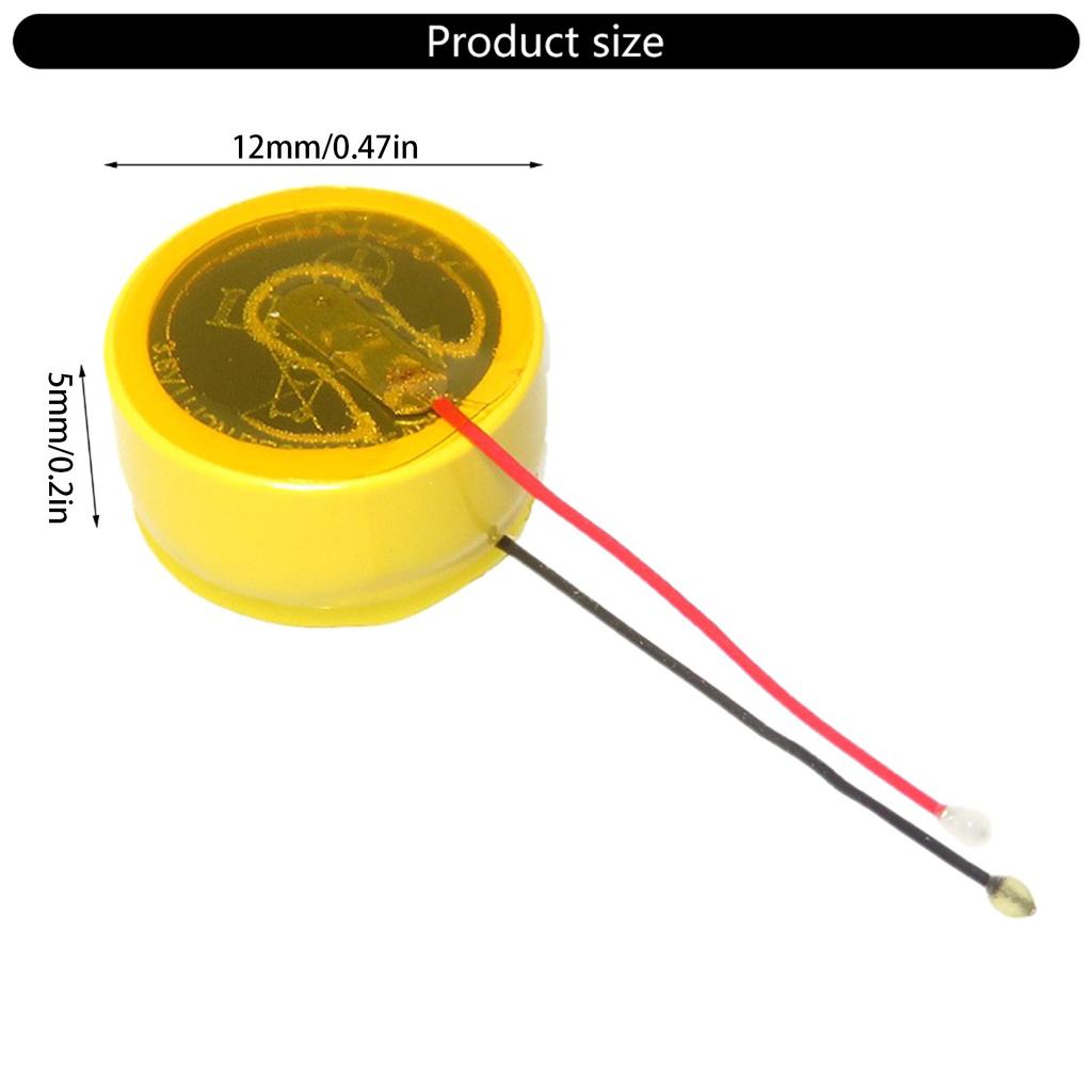 Rechargeable 68mAh Lithium Polymer Battery LIR1254 3.6V TWS Bluetooth-compatible Headphones Button Cell Battery