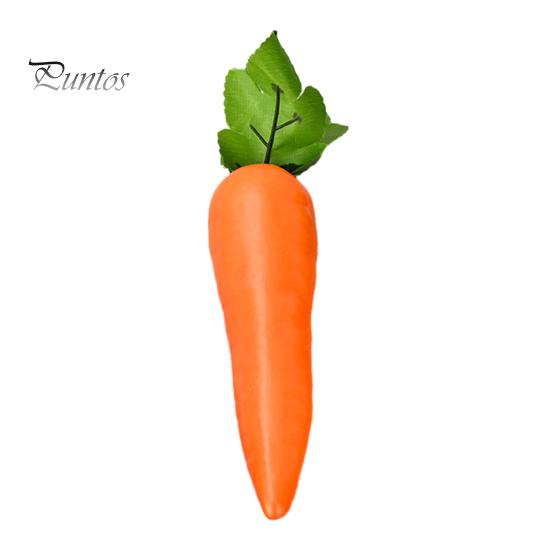 Simulated Carrot Decor Easter Artificial Faux Lifelike Simulation Foam Spring Fake Vegetables for Home Farm Party DIY Craft Table Decoration Vegetable