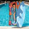 Doll Print Beach Towel Design, Soft, Lightweight. for Home Bathroom, Spa, Pool, Yoga, Surfing, Camping, Gift for Family, Friend