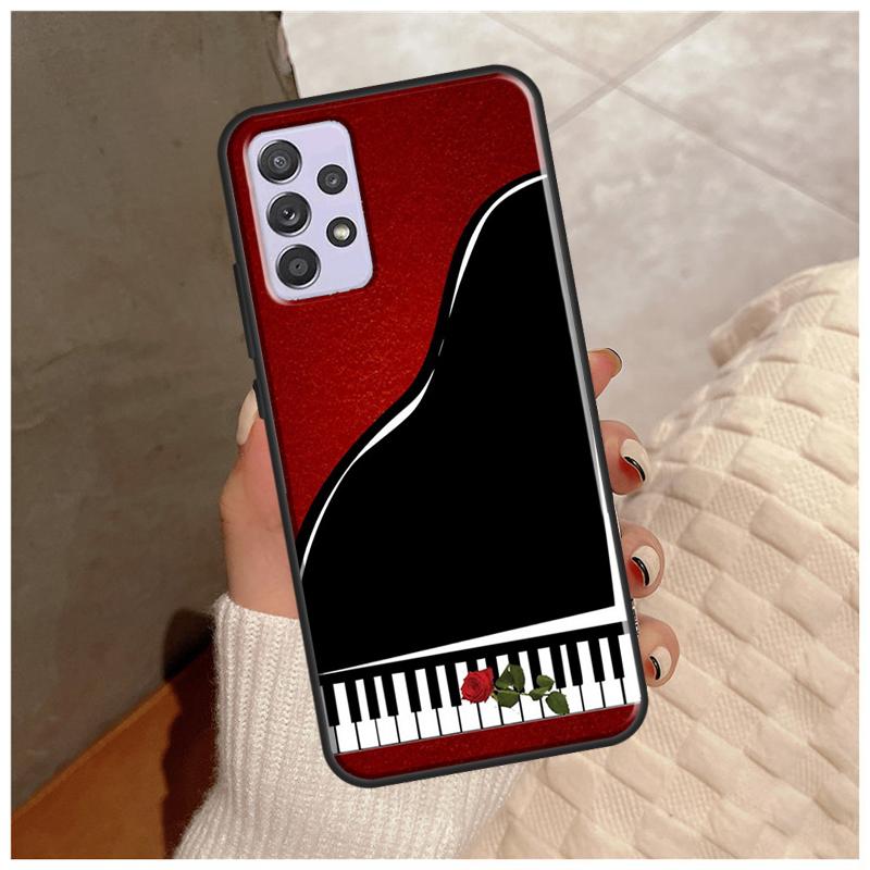 Music Piano Elegant Case For Samsung Galaxy A14 A34 A54 A12 A22 A32 A42 A52 A13 A23 A33 A53 A50 A51 A71 Cover