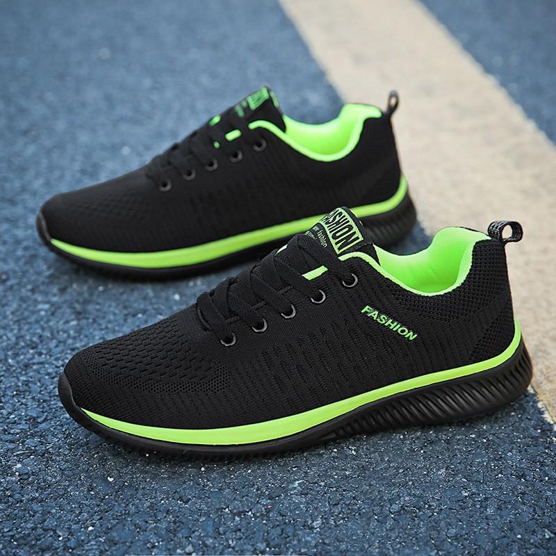 Spring men's casual sports shoes men's shoes air cushion flywoven mesh fashion trend shoes