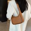 French Style Minimalist Faux Leather Shoulder Bag for Women Small Quilted Crossbody Bag KTB