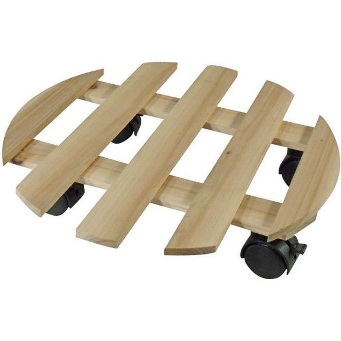 Nature Pflanzenständer auf Rädern - Tanne - H7,4 x Ø35 cm