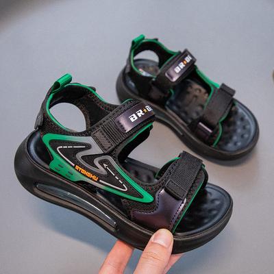 2025 Summer New Children's Shoes Boys Casual Versatile Beach Shoes Girls Webbing Fashion Simple Open-toed Sandals
