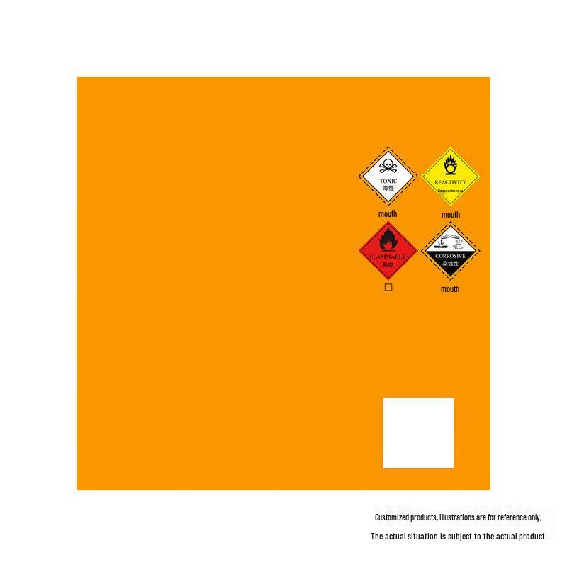 TECHAIN Hazardous Waste Thermal Labels 100x100mm