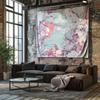 Boho Wall Tapestry Aesthetic Room Decor Nature Landscape Forest Tree Mountain Tapestry Dorm Room Decor Bedroom Wall Hanging Arti