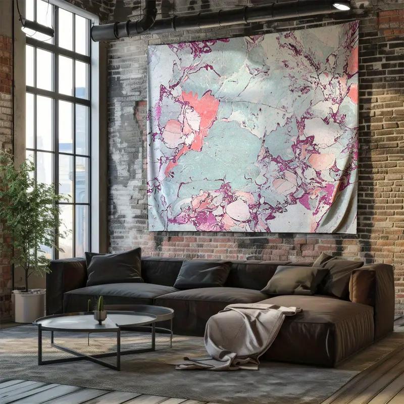 Boho Wall Tapestry Aesthetic Room Decor Nature Landscape Forest Tree Mountain Tapestry Dorm Room Decor Bedroom Wall Hanging Arti