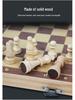 Portable Wooden Magnetic Chess Set for Kids and Beginners - Folding Design