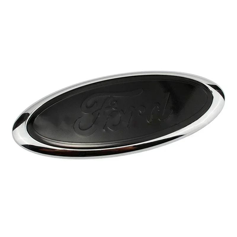 VZLH6 15x6cm Car Front Emblem Sticker Trunk Badge for Ford Mondeo Mk4 Mk5 Mk3 Ecosport Fiesta Escape Transit Kuga Focus Fusion Ranger