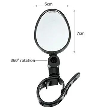 Universal Bicycle Mirror Adjustable Rotate Angle Rearview Cycling Handlebar Rear View Mirror Bike Scooter Motorcycle Back Side