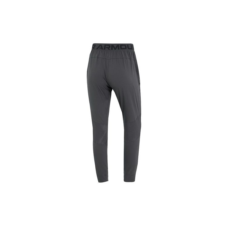 Under Armour Solid Color Training Woven Pants Women bottoms Dark-Gray 1357447-010