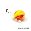Colorful Cute Snail Miniature Figurine Glass Ornament Creative Easter Animal Mollusc Tiny Statue Home Desktop Fairy Garden Decor