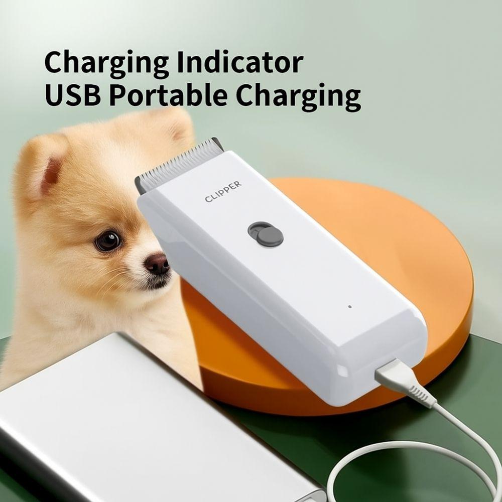 

Low Noise Dog Hair Clipper Professional Cat Grooming Clipper Pet Hair Trimmer For Cats and Dogs рожевий