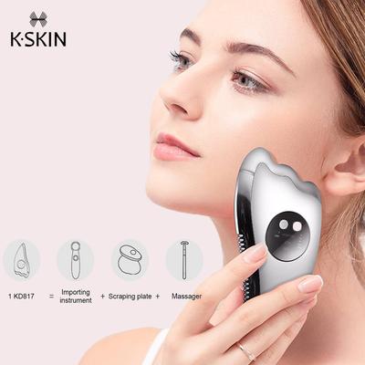 K-SKIN KD817 Elektrisches Guasha-Schabbrett-Massagegerät EMS-Mikrostrom-Vibirationsmassage, Heißkompresse mit konstanter Temperatur