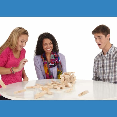 Hasbro (HASBRO) Jenga Game JENGA Original Block Game Laget av naturlig tre Stacking Tower Game Alders 6 og oppover 1 eller flere spillere Barneselskapsspill Fa
