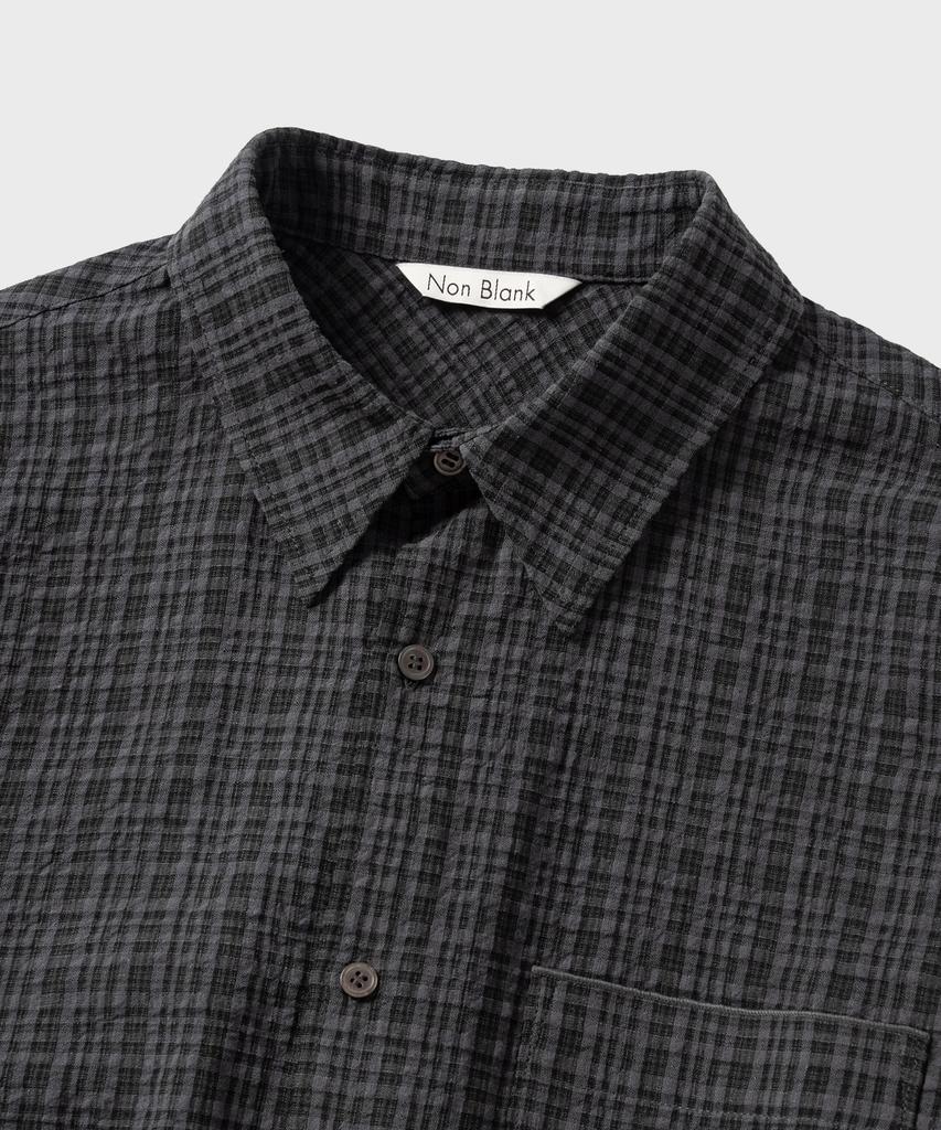 NONBLANK Blended Check Ls Shirt_Grey