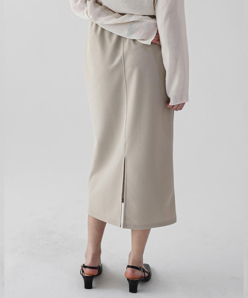 Keullaepeu Tension H-Banding Skirt_Beige