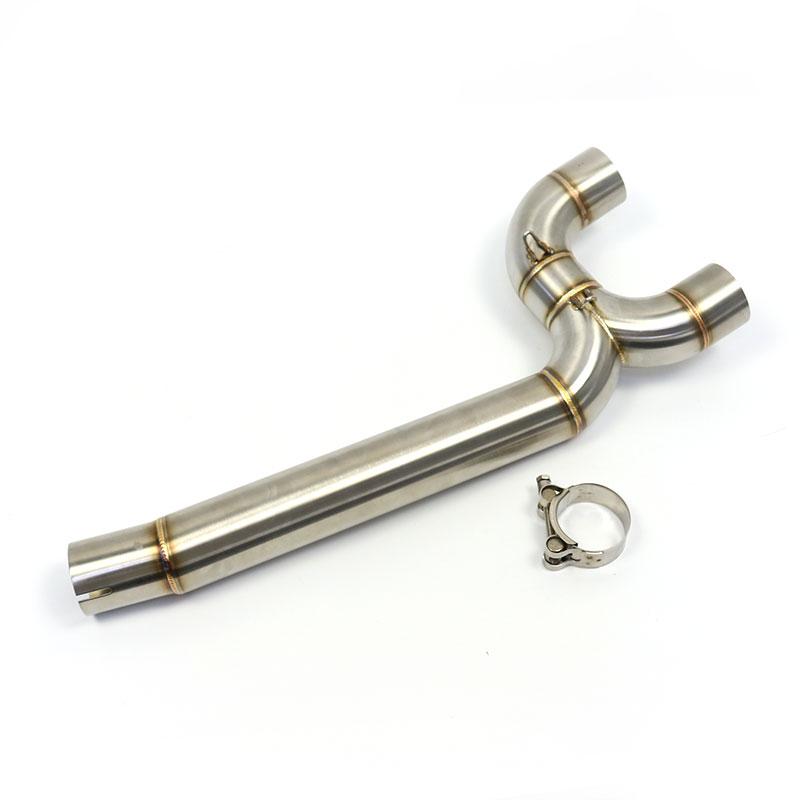 

FZ6N Motorcycle Exhaust Middle Pipe Link Connect Motorbike Accessories For Yamaha FZ6 FZ6N FZ6S 2004-2011 fz6 exhaust muffler FZ6N