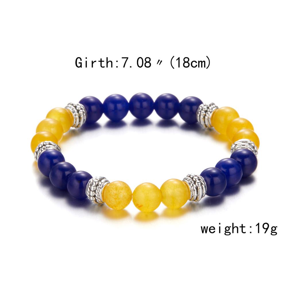 Charm Yellow Blue Ukraine Bracelets For Women Men Handmade Woven String Ukrainian Flag Color Bracelet Couple Friendship Jewelry