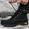 High Quality Male Casual Ankle Boots Genuine Leather Outdoor Hiking Boots 2024 Lace-up Non-slip Sneakers Fashion Luxury Brand