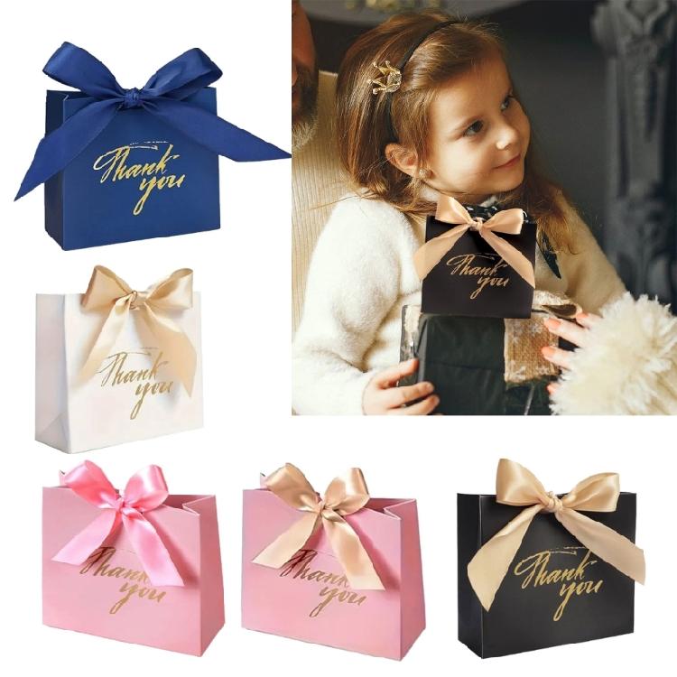 Festival European Style Paper Candy Box With Gold Embellishments Paper Candy Container for Parties and Ceremonies
