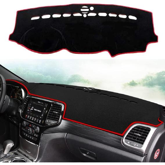 Dashboard Cover Dash Cover Mat Pad Carpet Custom for Jeep Grand Cherokee 2011-2021 Accessories(NOT for Jeep Cherokee & Grand Cherokee L) Anti-Skid