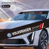 Car Front Windshield Sticker Auto Emblem Decoration Decal For VW GTI Golf Passat CC Polo Arteon Tiguan Magotan ID Jetta Scirocco