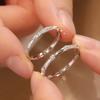 New Chinese Bamboo Couple Ring Women's Simple Niche Design, High-end New Open Pair Ring Gift for Girlfriend