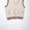 2024 Autumn Women's Retro Diamond Pattern Knit Vest