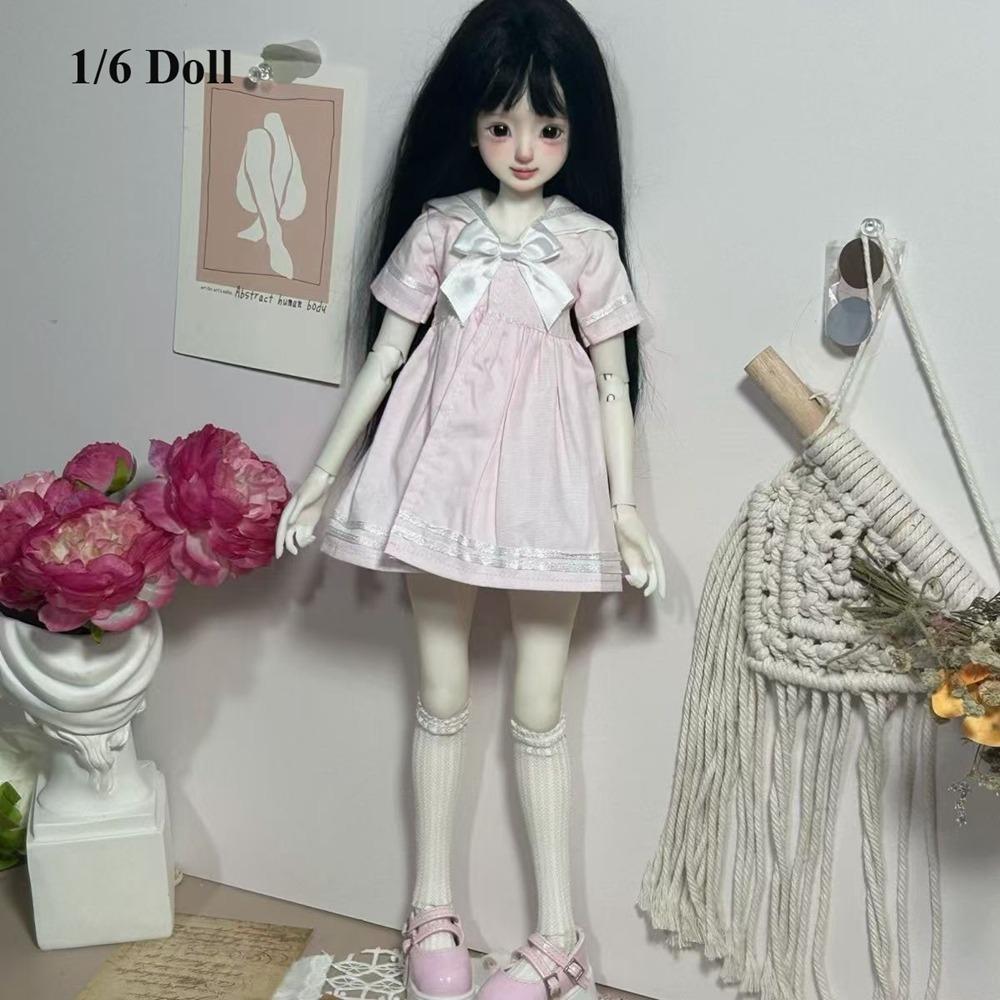 Costum de Marinar pentru Păpușă Făcut Manual, Rochie de Colegiu pentru Păpușă de Modă pentru Păpuși BJD de 1/4 1/6 30/45cm