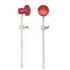 Cheerock Red Metal Head Bass Drum Pedal Kick Drum Foot Pedal Beater with Aluminum Alloy Hammer Percussion Accessories for Bass Jazz Drum 2-Piece