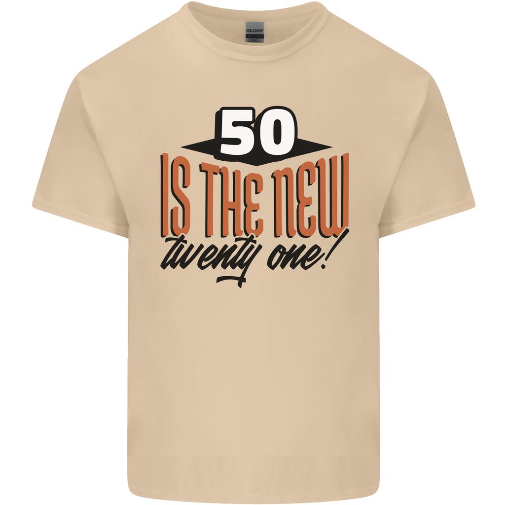 50th Birthday 50 is the New 21 Funny Unisexs Light Cotton TShirt