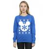 Disney Womens/Ladies Mickey Mouse Christmas Silhouette Sweatshirt