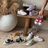 Children's Low-top Canvas Shoes 2025 Summer New Girls' Single Shoes Soft-soled Velcro Boys' Shoes Breathable Cloth Shoes