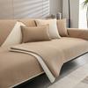 Simplized Solid Teddy Chenille Sofa Cover For Living Room Non-Slip Sofa Cushion Cover Four Seasons Universal Couch Protector