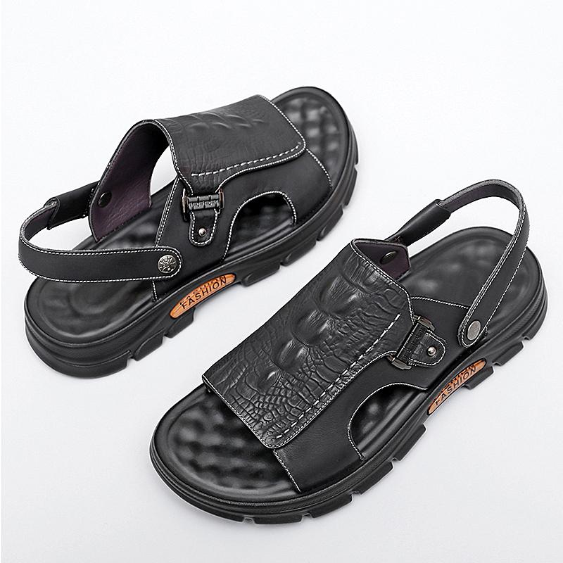 Trendy Brand Men's Beach Sandals Men's Fashion Casual Shoes Outdoor Men's Camping Sandals Anti Slip Men's Summer Hiking Shoes