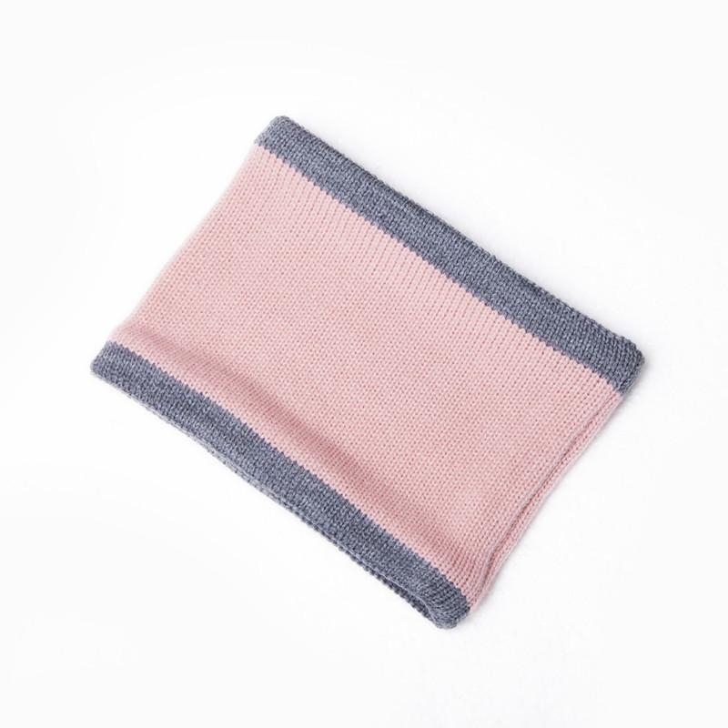 Autumn and winter new pony * Li color matching children's hairball wool knitted hat thickened scarf set