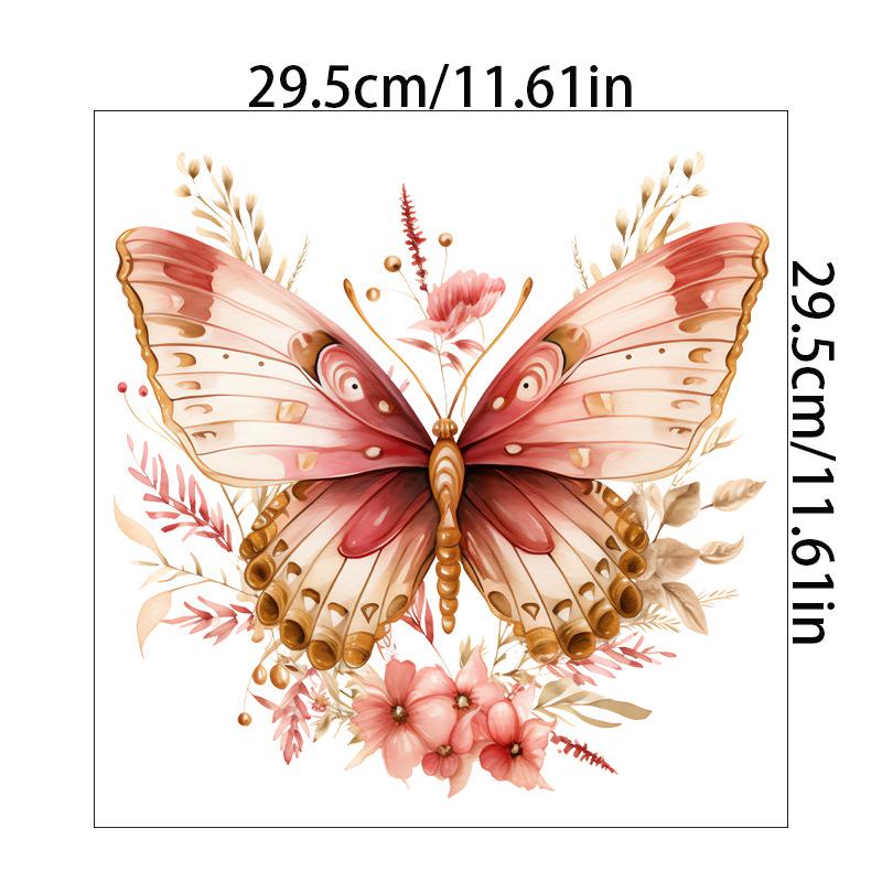 

Butterfly Toilet Stickers Wall Stickers Toilet Lid Wc Refrigerator Home Decoration Toilet Door Sticker Bathroom Accessories (as the picture,29.5x29.5CM)