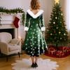 Christmas Party Printed Dresses For Women Vintage Christmas Midi Dress Casual Dresses Cocktail Dress Party Festive Dresses