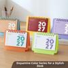 Portable 2027 Mini Desk Calendar Spiral Binding Daily Planning Calendar  Agenda Planner