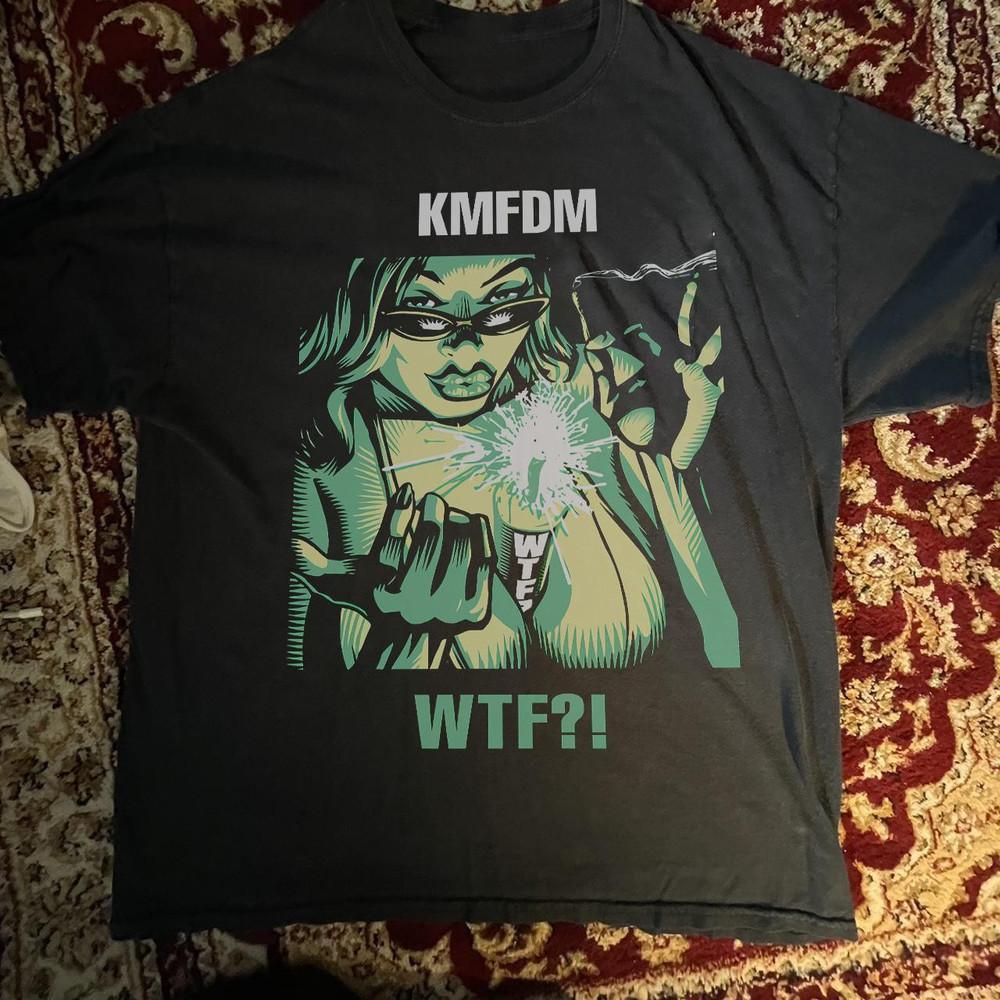 

KMFDM Band Music Tour Black T-Shirt Cotton All Size Unisex Unisex T-Shirt S